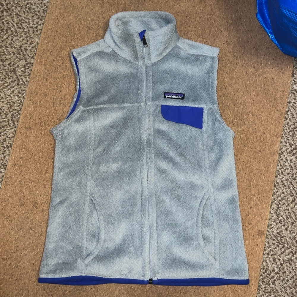 Vintage 1990s PATAGONIA - Fleece Vest / Gray